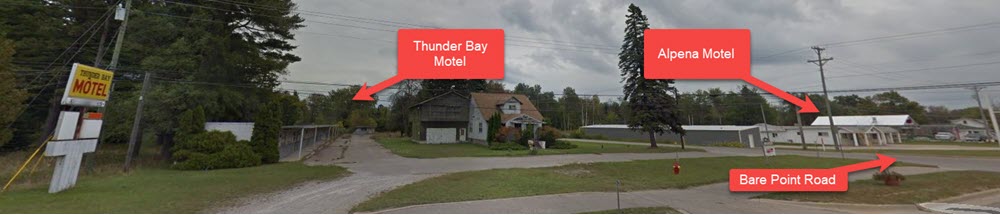 Alpena Motel (Alpena Motor Court) - 2 Motels Across The Street From One Another (newer photo)